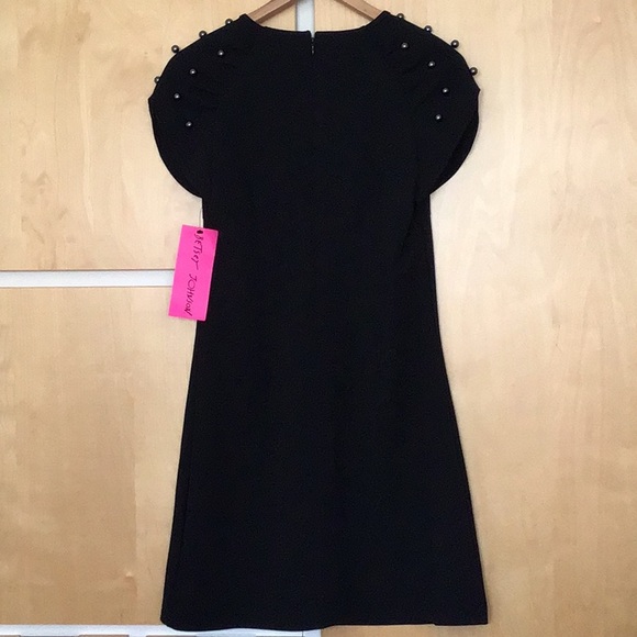 Betsey Johnson Pearl Detailing Little Black Dress XS - Picture 7 of 13